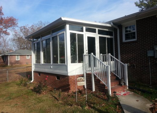 Sunroom with insulated panel roof near Anderson sc